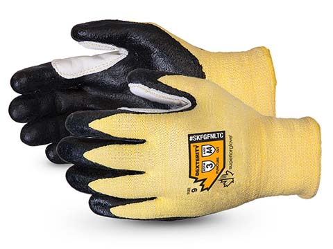 #SKFGFNLTC - Superior Glove® Dexterity® Foam Nitrile Palm-Coated Cut Resistant String-Knit Glove with Reinforced Thumbs